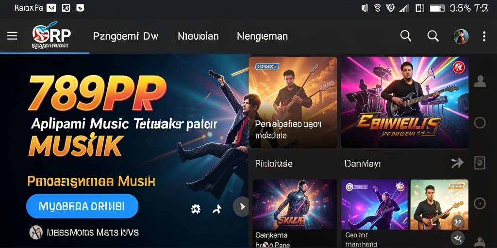 Screenshot gameplay 789RP menampilkan antarmuka musik yang interaktif dan menyenangkan.