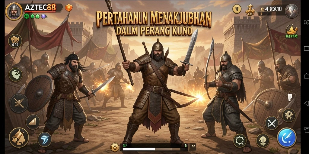 Tampilan gameplay menara strategi yang menakjubkan