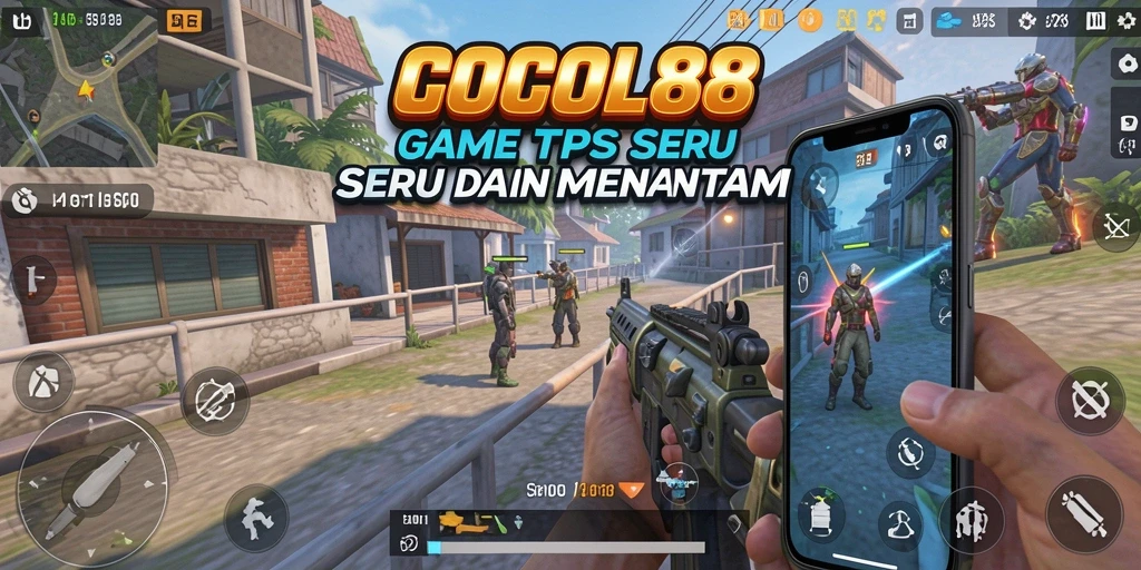 Screenshot COCOL88 menampilkan aksi gameplay TPS intens.