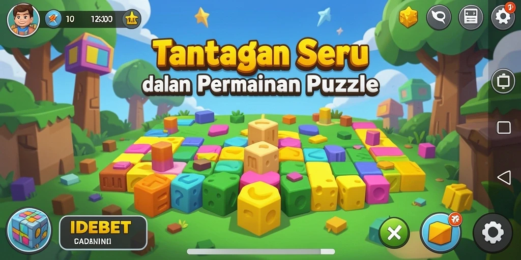 Tangkapan layar gameplay IDEBET menampilkan tantangan Puzzle yang menarik.