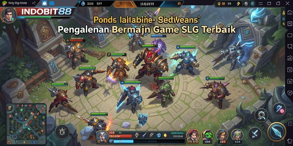 Menampilkan aksi gameplay seru dalam game SLG.