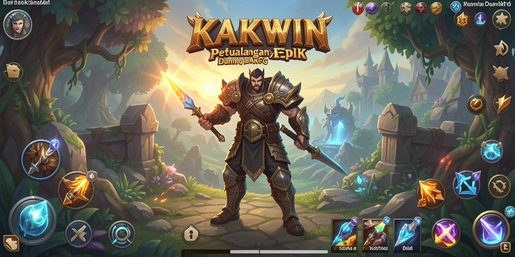 Menampilkan pertempuran seru dalam permainan KAKWIN yang mendebarkan.
