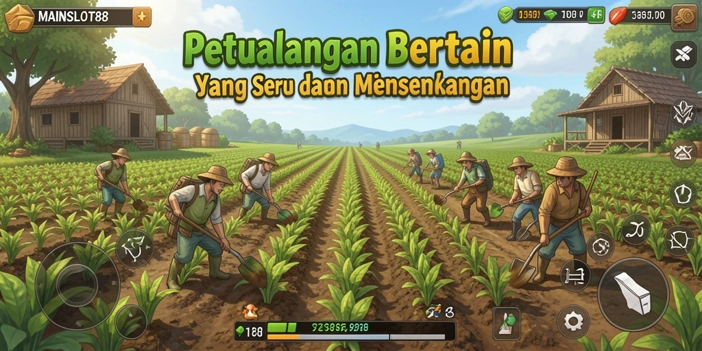 Gameplay Farming seru dengan grafis yang menawan di MAINSLOT88.