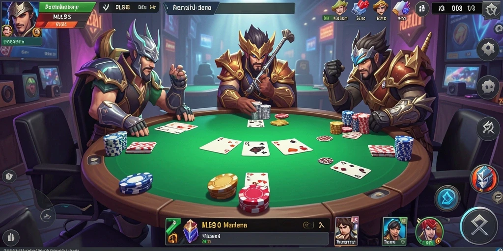 Gameplay Poker MLBB8 yang menegangkan dan penuh aksi.