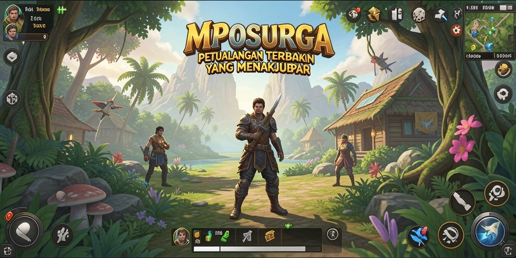 Gameplay MPOSURGA menampilkan dunia terbuka yang luas dan indah.