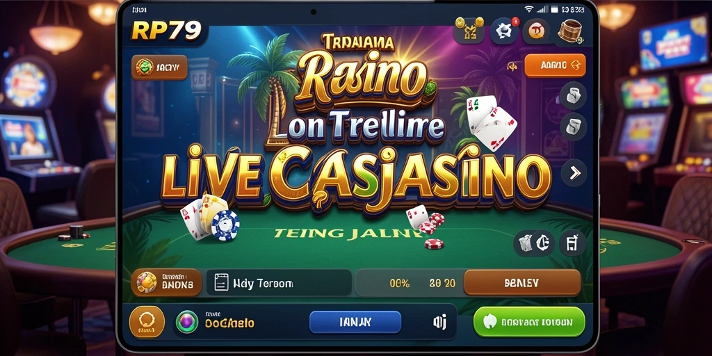 Tampilan gameplay Live Casino yang menarik dan nyata di RP79.