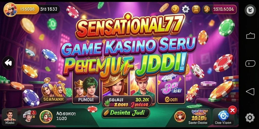 Tampilan gameplay seru di SENSATIONAL77 yang memukau.