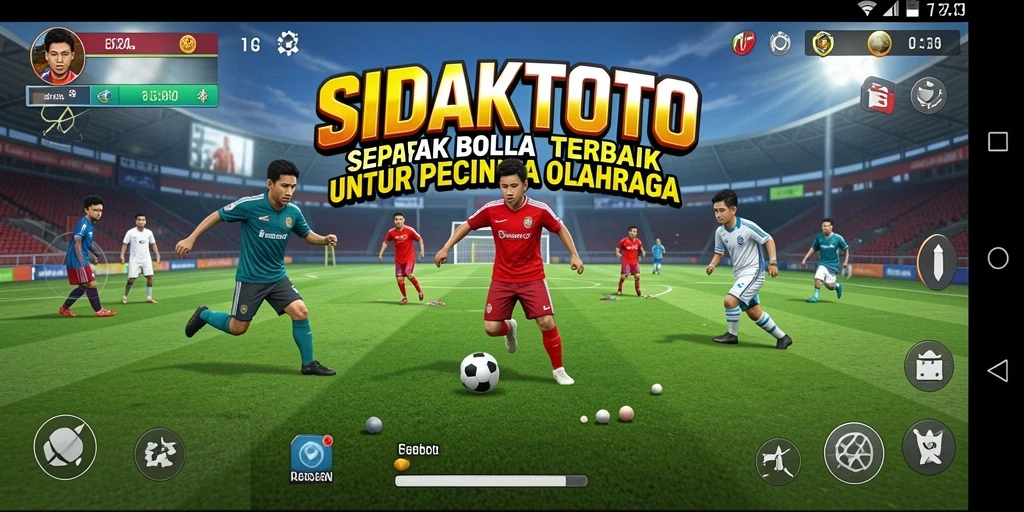 Tangkapan layar utama <strong>SIDAKTOTO</strong> memperlihatkan aksi seru di lapangan sepak bola.